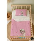 Talia Home Elsa Desenli Elsalı Bebek Beşik Nevresim Takımı Çarşaflı Tlabn-069