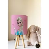 Talia Home Elsa Desenli Elsalı Çocuk Odası Abajur TLAB-069 TLAB-069 - Çok Renkli