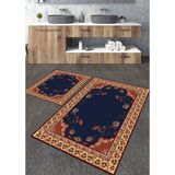 Talia Home Etnik 6 Desenli 2'li Banyo Paspas Seti TLAHMP-184 - Lacivert