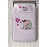 Talia Home Fil Desenli Çocuk ve Bebek Odası Yatak Örtüsü - 149 x 220 cm - Mor
