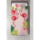 Talia Home flamingo Desenli yatak Örtüsü TLAY-251 - 389 x 220 cm - Pembe