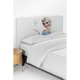 Talia Home Frozen Elsa ve Anna Desenli Çocuk Yatak Baza Başlık Kılıfı TLABK-306 - Renkli - 90 x 70 cm