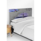 Talia Home Gemici Denizci Desenli Çocuk Odası Yatak Baza Başlık Kılıfı TLABK-036 - Renkli - 90 x 70 cm