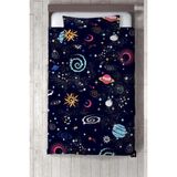 Talia Home Gezegen Desenli Çocuk Odası Yatak Örtüsü - 176 x 220 cm - Lacivert