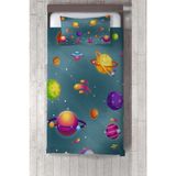 Talia Home gezegenler Çocuk ve Bebek Yatak Örtüsü TLAY-124 - 263 x 220 cm - Yeşil