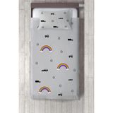 Talia Home gökkuşağı Çocuk ve Bebek Odası Yatak Örtüsü TLAY-111 - 250 x 220 cm - Gri