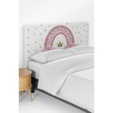 Talia Home Gökkuşağı Desenli Çocuk Yatak Baza Başlık Kılıfı - Renkli - 100 x 100 cm