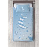 Talia Home gökyüzü Desen Çocuk ve Bebek Odası Yatak Örtüsü TLAY-152 - 291 x 220 cm - Mavi