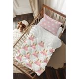 Talia Home Gold Tavşan Desenli Bebek Beşik Uyku Seti TLABG-342