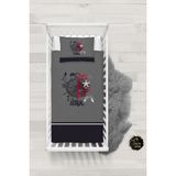 Talia Home Gri Denizci Desenli Bebek Nevresim Takımı Çarşaflı TLABN-185 - 100 x 150 cm