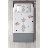 Talia Home gri Fil Çocuk ve Bebek Odası yatak Örtüsü TLAY-133 - 272 x 220 cm