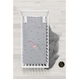 Talia Home Gri Fil Desenli Bebek Nevresim Takımı Çarşaflı TLABN-277 - 100 x 150 cm