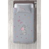 Talia Home gri Fil Desenli yatak Örtüsü TLAY-277 - 414 x 220 cm