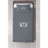 Talia Home gri Taç Çocuk ve Bebek Odası Yatak Örtüsü TLAY-126 - 265 x 220 cm