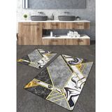 Talia Home Grili Mermer Desen 2'li Banyo Paspas Seti TLAHMP-109