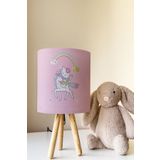 Talia Home Hello Kitty Desenli Çocuk Odası Abajur Masa Lambası TLAB-246