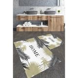 Talia Home Home Yazılı 2'li Büyük Boy Banyo Paspas Seti - Beyaz