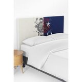 Talia Home Iki Renkli Denizci Desenli Çocuk Odası Yatak Baza Başlık Kılıfı TLABK-184 - 100 x 100 cm