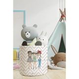 Talia Home Kalpli Çocuk ve Bebek Odası Düzenleyici Oyuncak Sepeti TLAS-001 - Beyaz