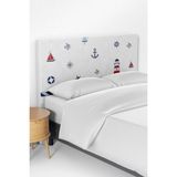 Talia Home Karışık Denizci Desenli Çocuk Yatak Baza Başlık Kılıfı TLABK-291 - Renkli - 100 x 100 cm