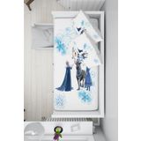 Talia Home Karlar Ülkesi Elsa Desenli 100x200 Montessori Yatak Çocuk Nevresim Takımı
