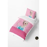 Talia Home Karlar Ülkesi Elsa Desenli Bebek ve Çocuk Nevresim Takımı TLAN-097 - Pembe - 160 x 220 cm