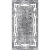 Talia Home Kaymaz Taban Yıkanabilir 2 Li 60X100 - 50X60 Banyo Halısı Paspas Klozet Takımı - Açık Gri