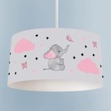 Talia Home Kelebekli Fil Desenli Çocuk Odası Sarkıt Avize - Renkli - 1