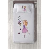 Talia Home kelebekli Kız Çocuk Odası Yatak Örtüsü TLAY-173 - 312 x 220 cm - Beyaz