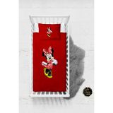 Talia Home Kırmızı Mickey Mouse Desenli Bebek Nevresim Takımı Çarşaflı TLABN-052 - 100 x 150 cm