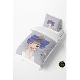 Talia Home Kız Çocuk ve Bebek Nevresim Takımı TLAN-176 - Gri - 160 x 220 cm