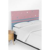 Talia Home Kız Erkek Şeritli Çocuk Odası Yatak Baza Başlık Desenli TLABK-196 - Renkli - 120 x 120 cm