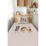 Talia Home Kızıldereli Desenli Tek Kişilik Çocuk Pike Takımı Tlap-044 - Renkli