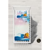 Talia Home Korsan Denizci Desenli Bebek Nevresim Takımı Çarşaflı TLABN-047 - Beyaz - 100 x 150 cm