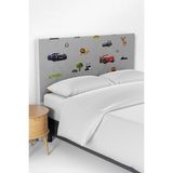 Talia Home Küçük Prensesim Desenli Çocuk Yatak Baza Başlık Kılıfı TLABK-228 - Renkli - 90 x 70 cm