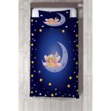 Talia Home lacivert Peri 2 Desen Çocuk ve Bebek Odası Yatak Örtüsü TLAY-160 - 299 x 220 cm