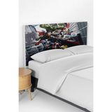 Talia Home Marvel Süperkahramanlar Desenli Çocuk Yatak Baza Başlık Kılıfı TLABK-302 - Renkli - 120 x 120 cm