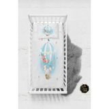 Talia Home Mavi Uçan Balon Desenli Bebek Nevresim Takımı Çarşaflı TLABN-003 - Beyaz - 100 x 150 cm