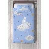 Talia Home mavi Zzz Uyku Çocuk ve Bebek Odası Yatak Örtüsü TLAY-147 - 286 x 220 cm