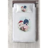 Talia Home Modern Desen Çocuk Odası Yatak Örtüsü - 140 x 220 cm - Beyaz