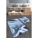 Talia Home Modern Renk Geçişli 2'li Bnayo Paspas Seti TLAHMP-230 - Lila