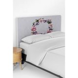 Talia Home Mor Çiçek Desen Yatak Baza Başlık Kılıfı TLABK-163 - Renkli - 90 x 70 cm
