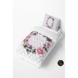 Talia Home Mor Çiçek Desenli Bebek ve Çocuk Nevresim Takımı TLAN-163 - 160 x 220 cm