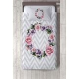 Talia Home mor Çiçekli Desen Çocuk ve Bebek Odası yatak Örtüsü Tlay-16 - 302 x 220 cm