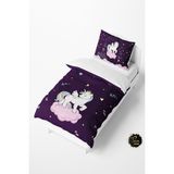 Talia Home Mor Unicorn Desen Bebek ve Çocuk Nevresim Takımı TLAN-179 - 160 x 220 cm