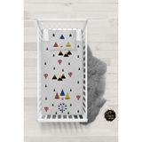 Talia Home Orman ve Çadır Desenli Bebek Nevresim Takımı Çarşaflı TLABN-186 - Gri - 100 x 150 cm