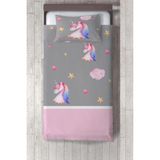 Talia Home pegasus Desen Çocuk ve Bebek Odası Yatak Örtüsü TLAY-130 - 269 x 220 cm - Pembe