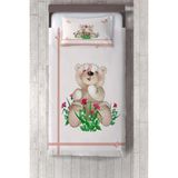 Talia Home pembe Ayı Desen Çocuk ve Bebek Odası Yatak Örtüsü TLAY-153 - 292 x 220 cm - Bej