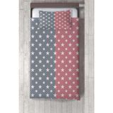 Talia Home pembe Gri Yıldız Desen Çocuk Odası Yatak Örtüsü TLAY-123 - 262 x 220 cm