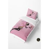 Talia Home Pembe Kelebek Kız Desenli Bebek ve Çocuk Nevresim Takımı TLAN-063 - 160 x 220 cm